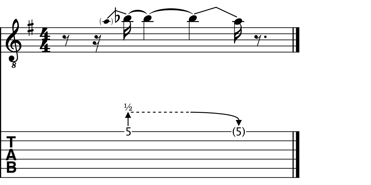 Image of a held bend